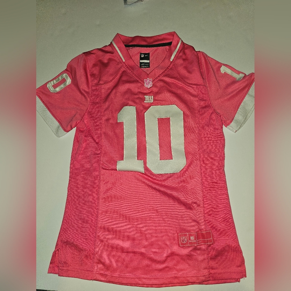 NY GIANTS PINK Manning Kids Jersey #10 SZ LARGE